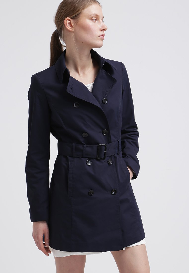 Trench di Benetton color navy 2015